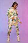 Buy_So Us By Sougatpaul_Multi Color Cotton Collared Playful Printed Shirt And Pant Set _Online_at_Aza_Fashions