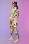 Shop_So Us By Sougatpaul_Multi Color Cotton Collared Playful Printed Shirt And Pant Set _Online_at_Aza_Fashions