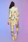 So Us By Sougatpaul_Multi Color Cotton Collared Playful Printed Shirt And Pant Set _at_Aza_Fashions