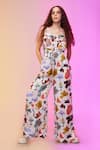 Buy_SO US by Sougatpaul_Multi Color Cotton Pretty Tribal Print Jumpsuit _at_Aza_Fashions