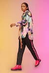 Shop_SO US by Sougatpaul_Black Glass Satin City Explorer Print Shirt And Pant Set _Online_at_Aza_Fashions