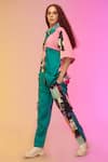 Buy_SO US by Sougatpaul_Green Glass Satin Printed And Embroidered Cityscape Shirt & Pant Set  _Online_at_Aza_Fashions