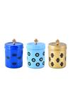 Buy_Living With Elan_Multi Color Steel Printed Stainless Canister - 3 Pcs_at_Aza_Fashions