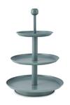 Buy_Living With Elan_Green Metal Three Tier Round Shaped Cake Stand_at_Aza_Fashions