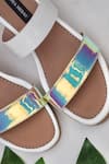 Shradha Hedau Footwear Couture_Multi Color Dia Holographic Platform Wedges _Online_at_Aza_Fashions