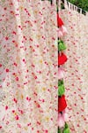 Throwpillow_Pink Polyester Printed Floral Curtains - Set Of 2 _Online_at_Aza_Fashions