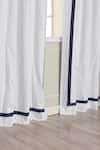 Shop_Throwpillow_White Polyester Plain Contrast Kylen Ribbon Border Curtains - Set Of 2 _at_Aza_Fashions