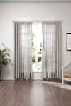 Buy_Throwpillow_Grey Polyester Plain Light Curtains - Set Of 2 _at_Aza_Fashions