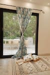 Shop_Throwpillow_White Polyester Printed Floret Curtains - Set Of 2 _Online_at_Aza_Fashions