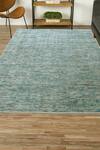 Buy Kaleen India Blue 40% Wool And 60% Viscose Hand Abstract Weave Pattern Rectangle Shaped Rug at Aza Fashions Buy_Kaleen India_Blue 40% Wool And 60% Viscose Hand Abstract Weave Pattern Rectangle Shaped Rug_at_Aza_Fashions