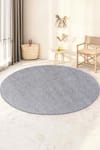 Buy Kaleen India Off White 40% Wool And 60% Viscose Hand Woven Marble Effect Round Shaped Rug at Aza Fashions Buy_Kaleen India_Off White 40% Wool And 60% Viscose Hand Woven Marble Effect Round Shaped Rug_at_Aza_Fashions
