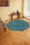 Buy_Kaleen India_Blue 100% Wool Hand Tufted Octagon Shaped Rug _at_Aza_Fashions