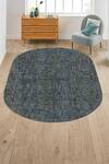 Buy_Kaleen India_Blue 100% Wool Hand Tufted Oval Shaped Rug _at_Aza_Fashions