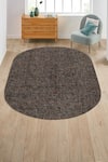 Buy_Kaleen India_Red 100% Wool Hand Tufted Oval Shaped Rug _at_Aza_Fashions