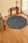 Buy_Kaleen India_Blue 100% Wool Handwoven Checkered Pattern Lakeview Octagon Rug _at_Aza_Fashions