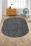 Buy_Kaleen India_Blue 100% Wool Handwoven Checkered Pattern Lakeview Oval Rug _at_Aza_Fashions