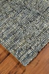 Shop_Kaleen India_Blue 100% Wool Handwoven Checkered Pattern Lakeview Square Rug _at_Aza_Fashions