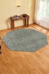 Buy_Kaleen India_Green 100% Wool Hand Tufted Abstract Pattern Basil Octagon Rug _at_Aza_Fashions