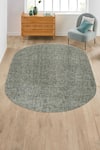 Buy_Kaleen India_Green 100% Wool Hand Tufted Abstract Pattern Basil Oval Rug _at_Aza_Fashions