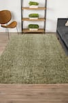 Buy_Kaleen India_Green 100% Wool Hand Tufted Abstract Pattern Basil Rectangle Rug _at_Aza_Fashions