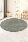 Buy_Kaleen India_Green 100% Wool Hand Tufted Abstract Pattern Basil Round Rug _at_Aza_Fashions