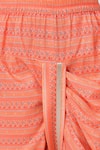 Lil Drama_Orange Polyester Floral Print Kurta And Dhoti Pant Set _at_Aza_Fashions