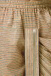 Buy Lil Drama Beige Polyester Embroidery Floral Print Kurta And Striped Dhoti Pant Set Buy_Lil Drama_Beige Polyester Embroidery Floral Print Kurta And Striped Dhoti Pant Set
