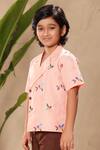 Buy Littlecheer Pink Cotton Embroidery Birds Thread Work Shirt Online at Aza Fashions Buy_Littlecheer_Pink Cotton Embroidery Birds Thread Work Shirt _Online_at_Aza_Fashions