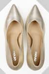 Shop_OROH_Gold Plain Carnelian Metallic Pumps _at_Aza_Fashions