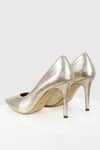 Buy_OROH_Gold Plain Carnelian Metallic Pumps _Online_at_Aza_Fashions