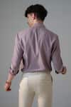 Shop_Amrit Dawani_Purple Cotton Gradient Tone Shirt_at_Aza_Fashions