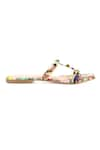 Tic Tac Toe Footwear_Multi Color Printed Abstract Flats _Online_at_Aza_Fashions