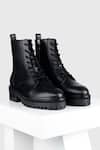Buy_Oroh_Black Carrizal Leather Ankle Boots _at_Aza_Fashions