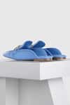 Shop_OROH_Blue Jerez Leather Mules _Online_at_Aza_Fashions