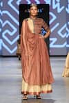 Buy Abstract By Megha Jain Madaan Beige Cotton, Silk Sequins, Beads Collared Embellished Draped Gown at Aza Fashions Buy_Abstract By Megha Jain Madaan_Beige Cotton, Silk Sequins, Beads Collared Embellished Draped Gown _at_Aza_Fashions