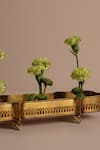 Buy_The Decor Remedy_Gold Brass Floral Pattern Victorian Rectangular Tray_Online_at_Aza_Fashions