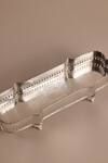 Shop The Decor Remedy Silver Brass Floral Pattern Victorian Rectangular Tray at Aza Fashions Shop_The Decor Remedy_Silver Brass Floral Pattern Victorian Rectangular Tray_at_Aza_Fashions
