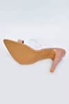 Shop_Naintara Bajaj_Peach Plain Solid Transparent Strap Heels_Online_at_Aza_Fashions