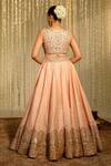 Shop_Sheetal Batra_Pink Blouse And Lehenga Pure Raw Silk Embroidery Kiran Dori Aasiya Bridal Set _at_Aza_Fashions