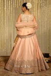 Buy_Sheetal Batra_Pink Blouse And Lehenga Pure Raw Silk Embroidery Kiran Dori Aasiya Bridal Set _Online_at_Aza_Fashions