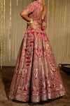 Shop_Sheetal Batra_Pink Blouse And Lehenga Pure Raw Silk Embroidery Amirah Sitaara Bridal Set _Online_at_Aza_Fashions