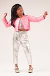 Buy_LIL DRAMA_Pink 100% Polyester Print Barbie Heart Embossed Jacket _at_Aza_Fashions