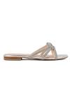 Vanilla Moon_Silver Atlas Strap Embellished Flats_Online_at_Aza_Fashions