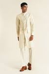 Buy_Dhruv Vaish_Ivory Raw Silk Plain Full Sleeve Kurta Set  _at_Aza_Fashions