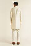 Shop_Dhruv Vaish_Ivory Raw Silk Plain Full Sleeve Kurta Set  _at_Aza_Fashions