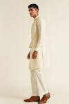 Buy_Dhruv Vaish_Ivory Raw Silk Plain Full Sleeve Kurta Set  _Online_at_Aza_Fashions