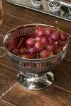 Buy_Elm & Oak_Silver Brass Victorian Fruit Bowl_at_Aza_Fashions