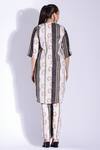 Shop Studio Surbhi Off White Cotton, Silk V-neck Abstract Block Print Kurta With Pant at Aza Fashions Shop_Studio Surbhi_Off White Cotton, Silk V-neck Abstract Block Print Kurta With Pant _at_Aza_Fashions
