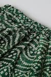 Buy_Byb Premium_Green Denim Pom-poms Bandhani Print Lehenga Set 