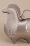 Ampm_Silver Raahi Metallic Handle Bag _Online_at_Aza_Fashions